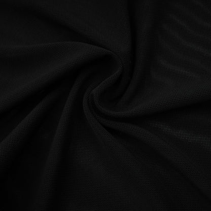 Ségolène black faux-fur tulle top