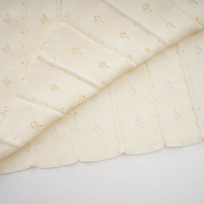 Donatienne white faux-pearl knitted maxi dress