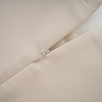 Chloé cream-white fitted mini dress