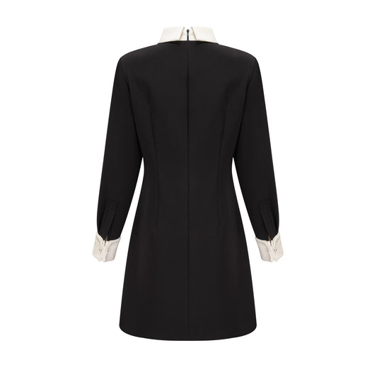 Esmée contrast-color embellished mini dress