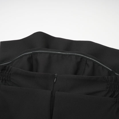Caribe black bowknot off-shoulder mini dress
