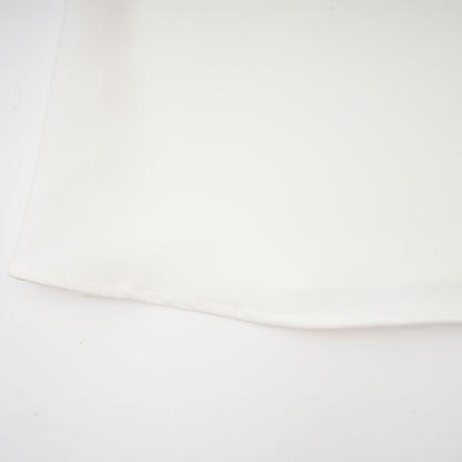 Hilaire white 3d-petal top & skirt matching set