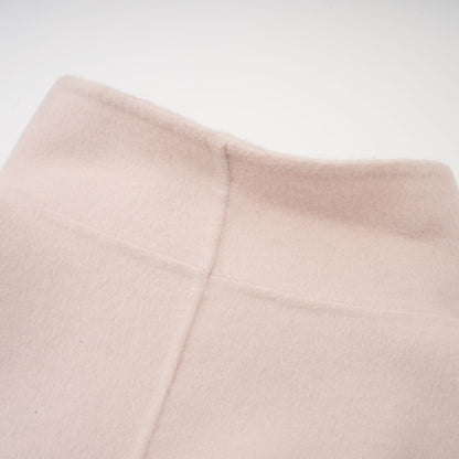 Vienne pink diagonal-placket short coat