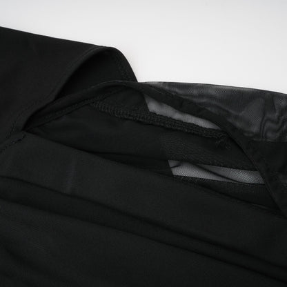 Clarisse semi-sheer ruched midi dress