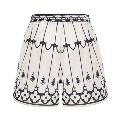 Allie graphic-print shirt & shorts matching set