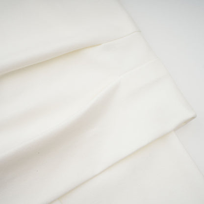 Hanna white ruched cropped top