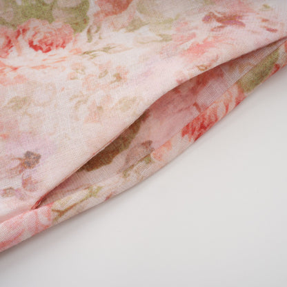 Bianca Beige Floral Print Mini Dress