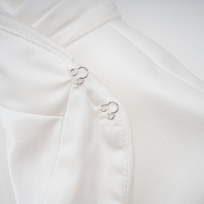 Camille White Statement Bow Mermaid Maxi Dress