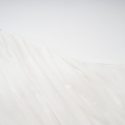 Dulcie White Asymmetrical Ruched Matching Set