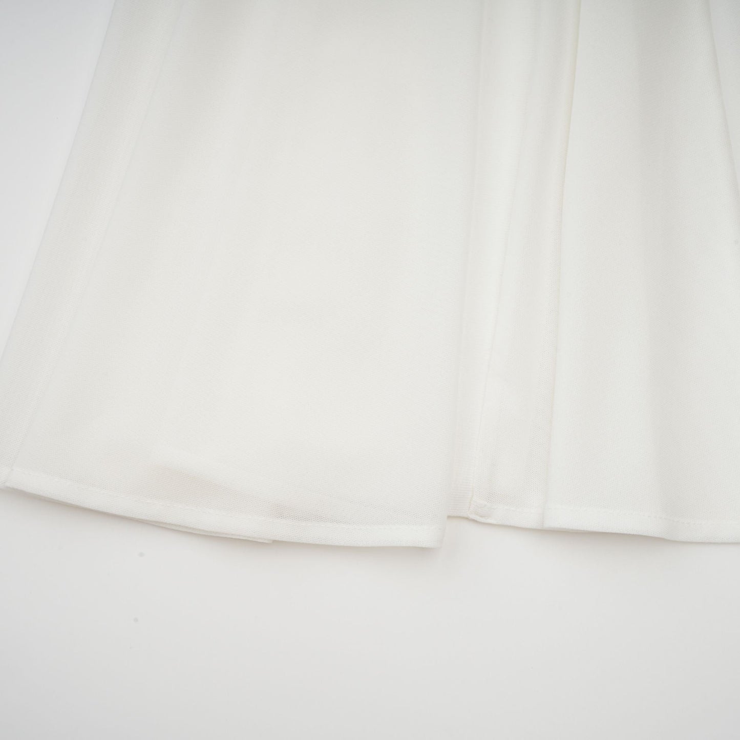 Nathalie white tulle-panelling maxi dress