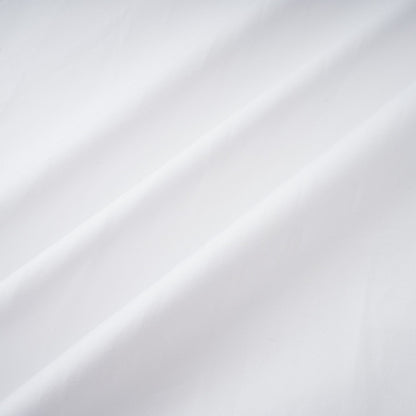 Dulcie white front-slit shirred shirt dress