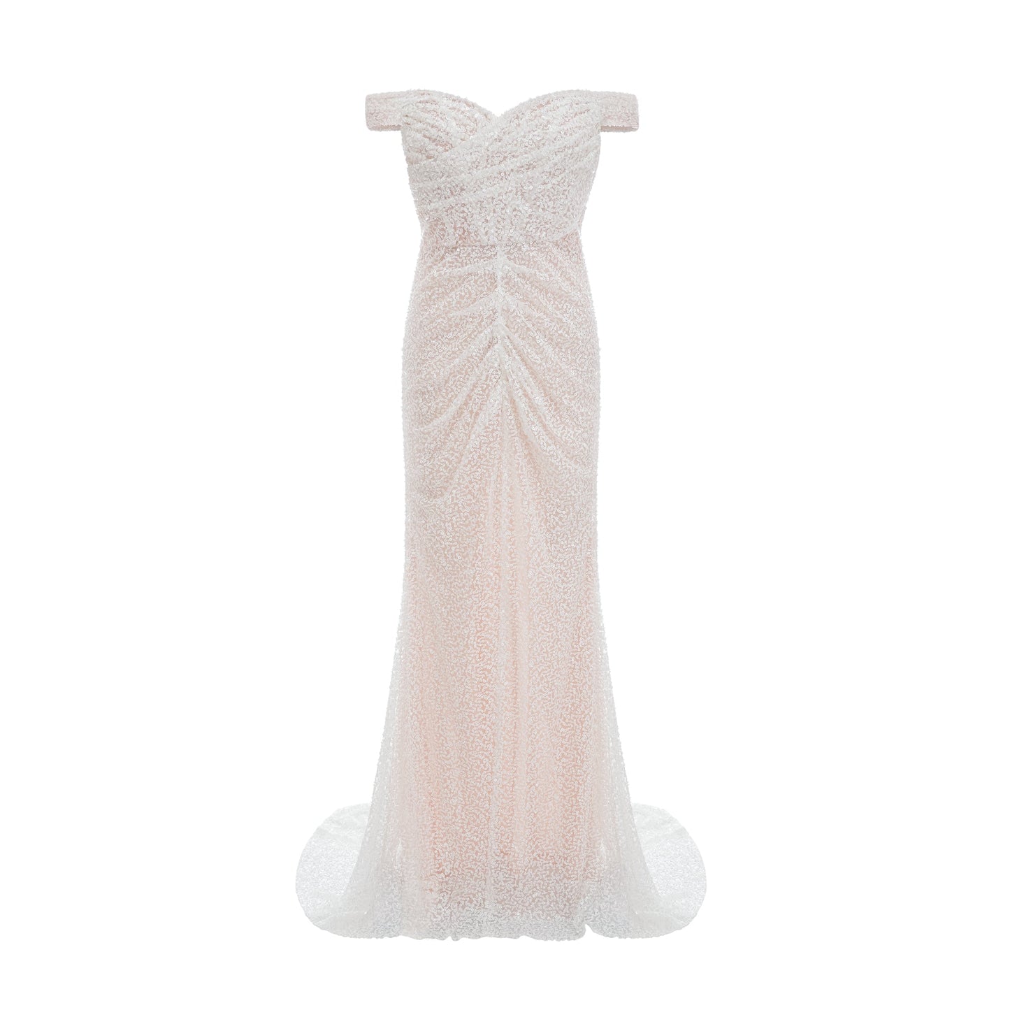 Margot white embellished off-shoulder maxi dress