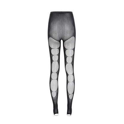 Rivi cut-out elasticated-waistband tights