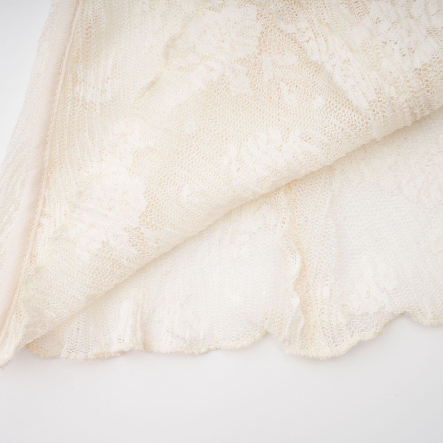 Marlene White Flared Lace Maxi Dress