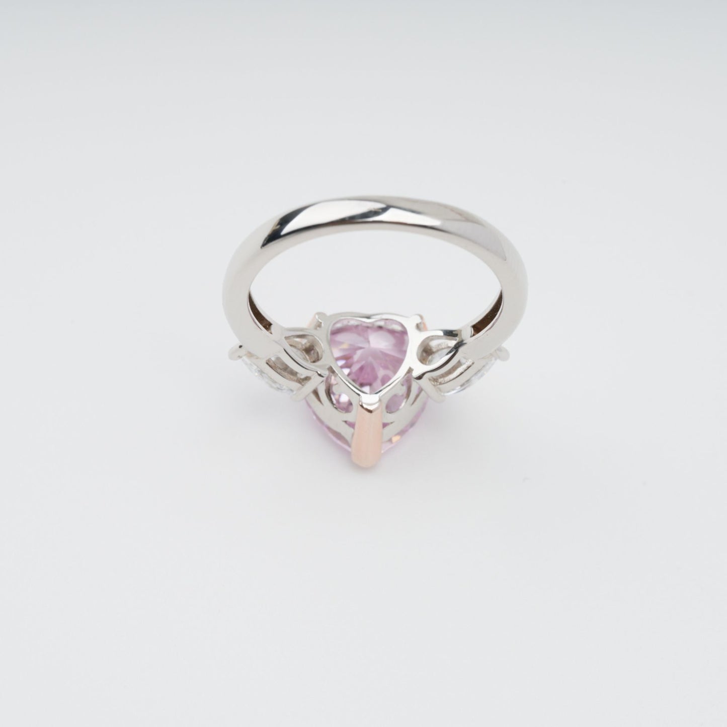 Impératrice Pink Heart Shaped Gemstone Sterling Silver Ring