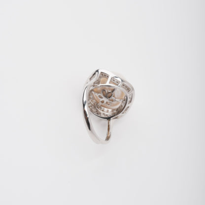 Hortense Sterling Silver Pearl Adjustable Ring