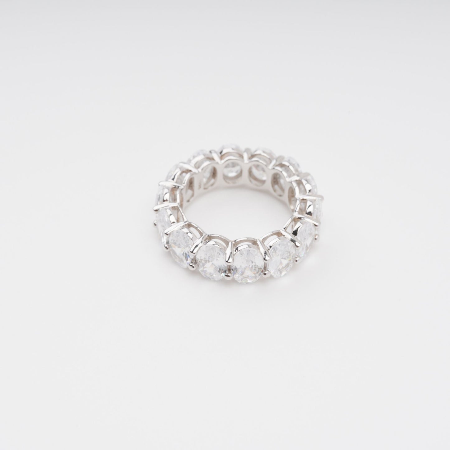 Drapé Oval Gemstone Sterling Silver Ring