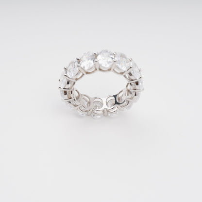 Drapé Oval Gemstone Sterling Silver Ring