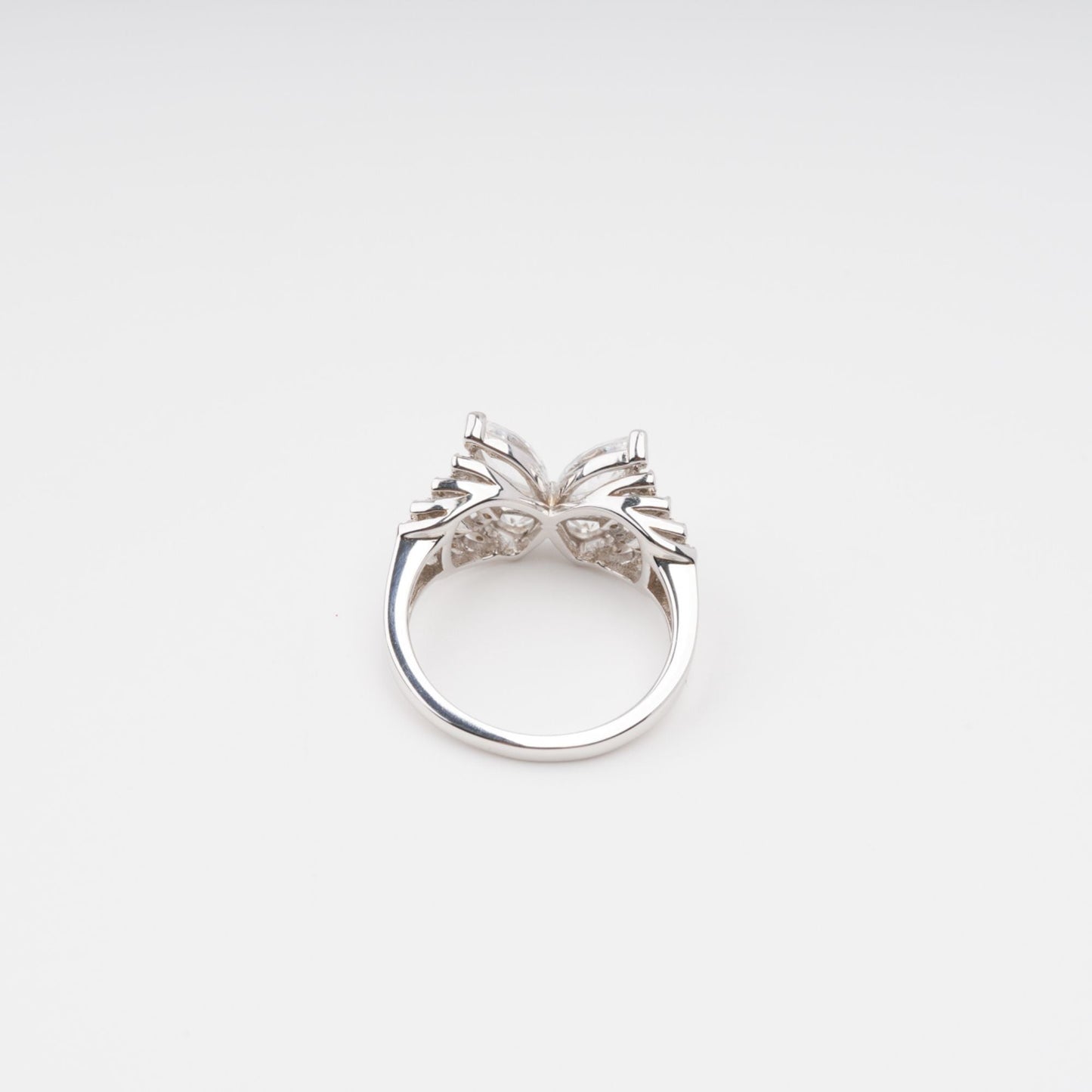 Zélie Sterling Silver Butterfly Shaped Gemstone Ring
