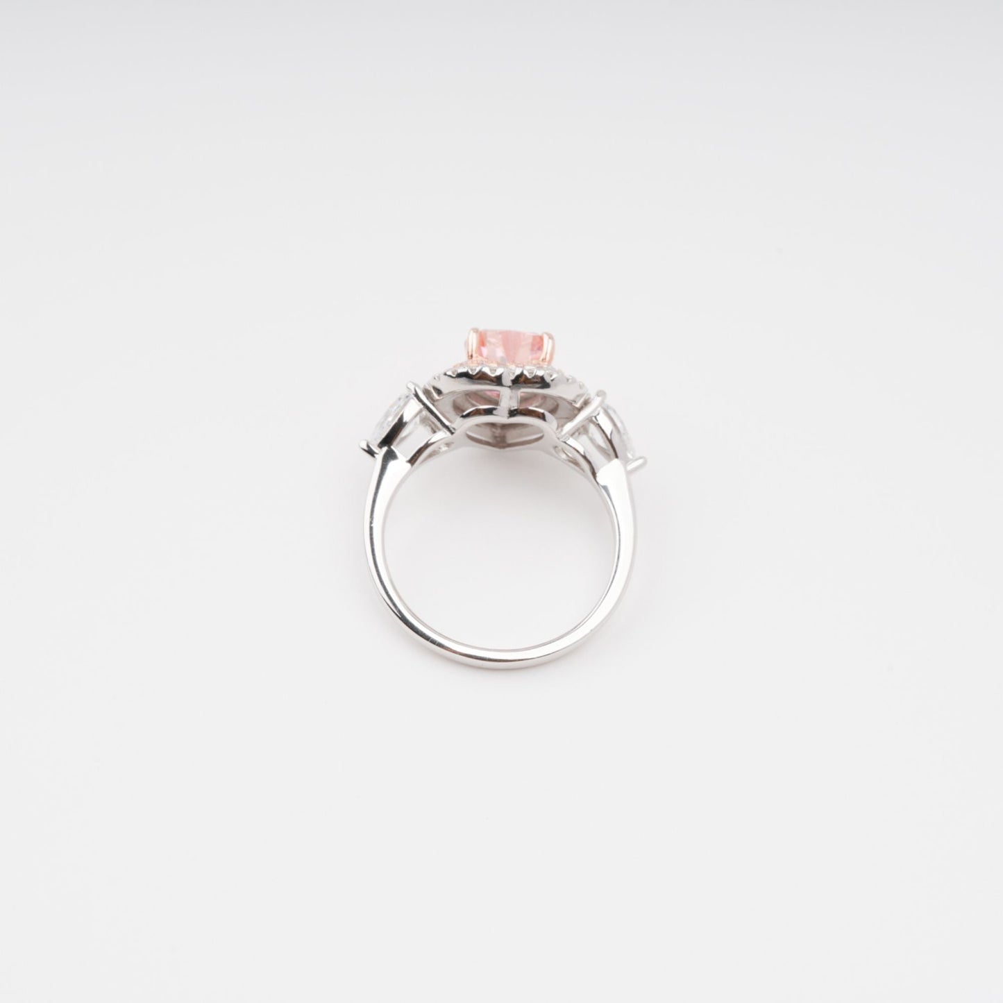 Impératrice Pink Heart Cut Gemstone Sterling Silver Ring