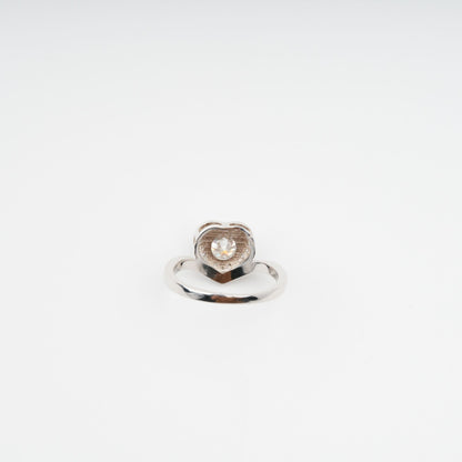 Révérence Heart Shaped Sterling Silver Ring