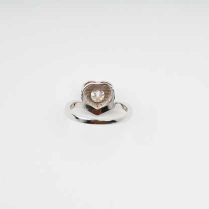 Révérence Heart Shaped Sterling Silver Ring
