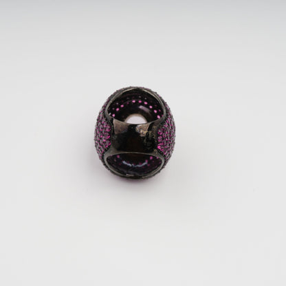 Orbite Pink Oval Quartz Gemstone Ring