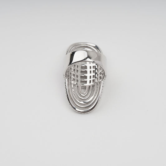 Médaille Geometric Multi-Band Sterling Silver Ring