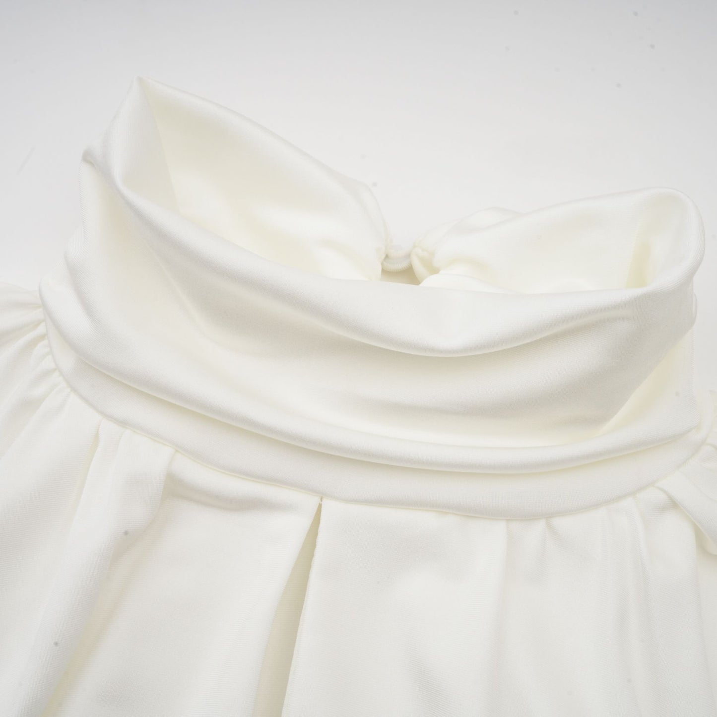 Maeva faux-flower ruched mini dress in White