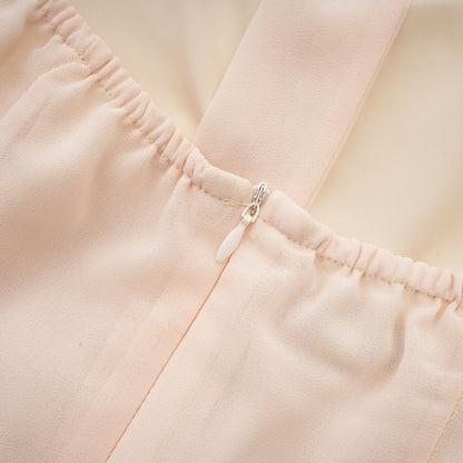 Esmerie Sleeveless Bustier Mini Dress with Back Tie Detail