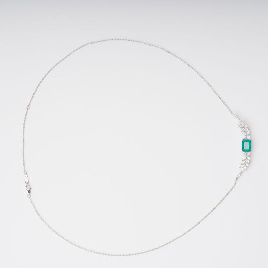 Hilja Green Wing Pendant Sterling Silver Necklace
