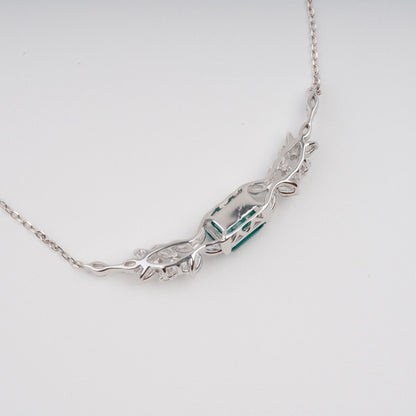 Hilja Green Wing Pendant Sterling Silver Necklace