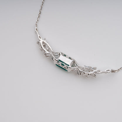 Hilja Green Wing Pendant Sterling Silver Necklace