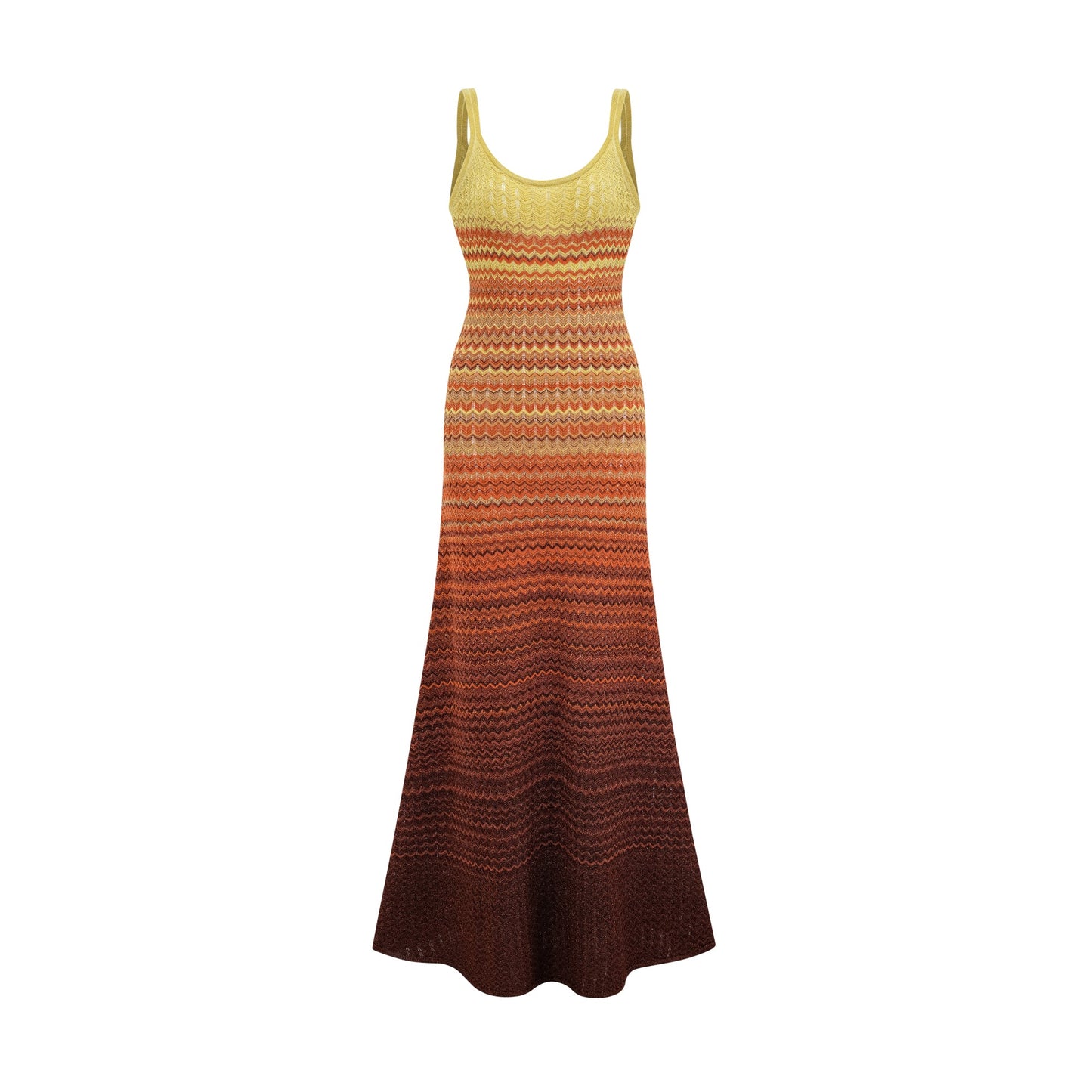 Delphine gradient knitted midi dress