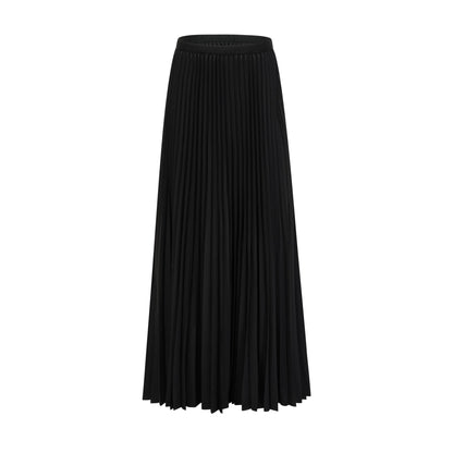 Dextard black gilded creased top & skirt matching set