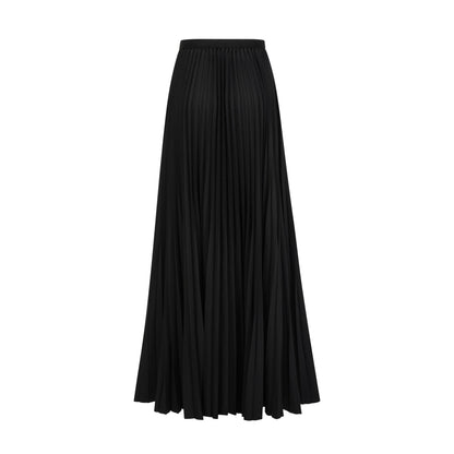 Dextard black gilded creased top & skirt matching set