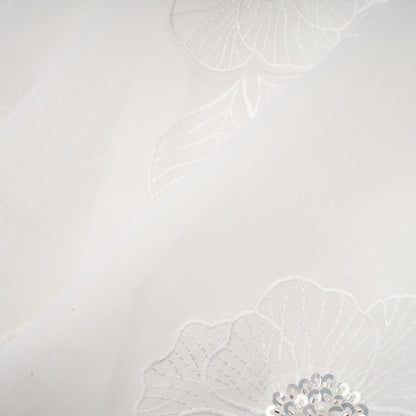 Béatrix white embellished semi-sheer shirt
