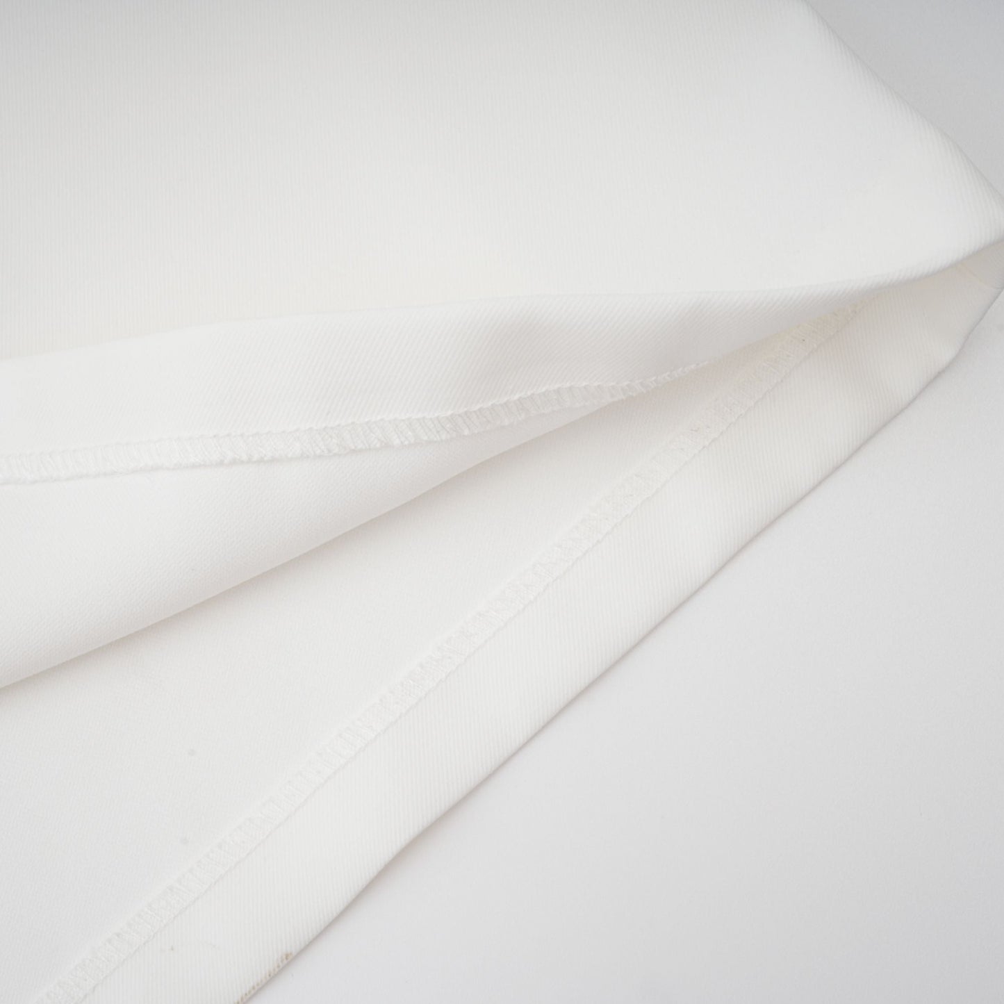 Adèle creased top & trousers matching set in White