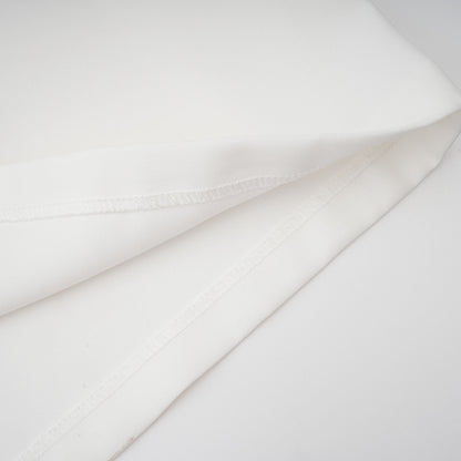 Adèle creased top & trousers matching set in White