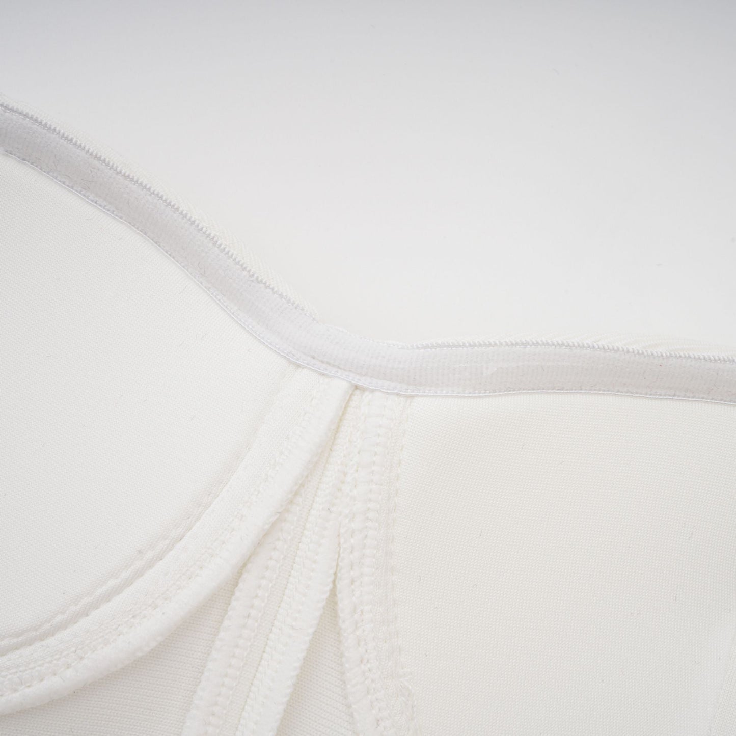Olivia white floral-appliqué bandage maxi dress