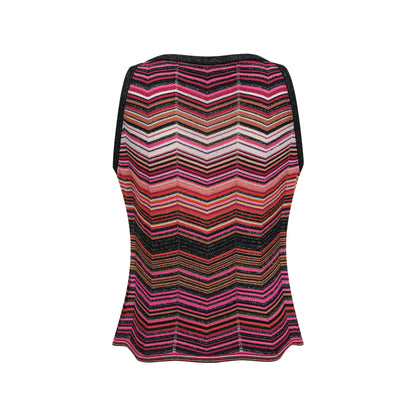 Chloé Red Striped Knit Matching Set