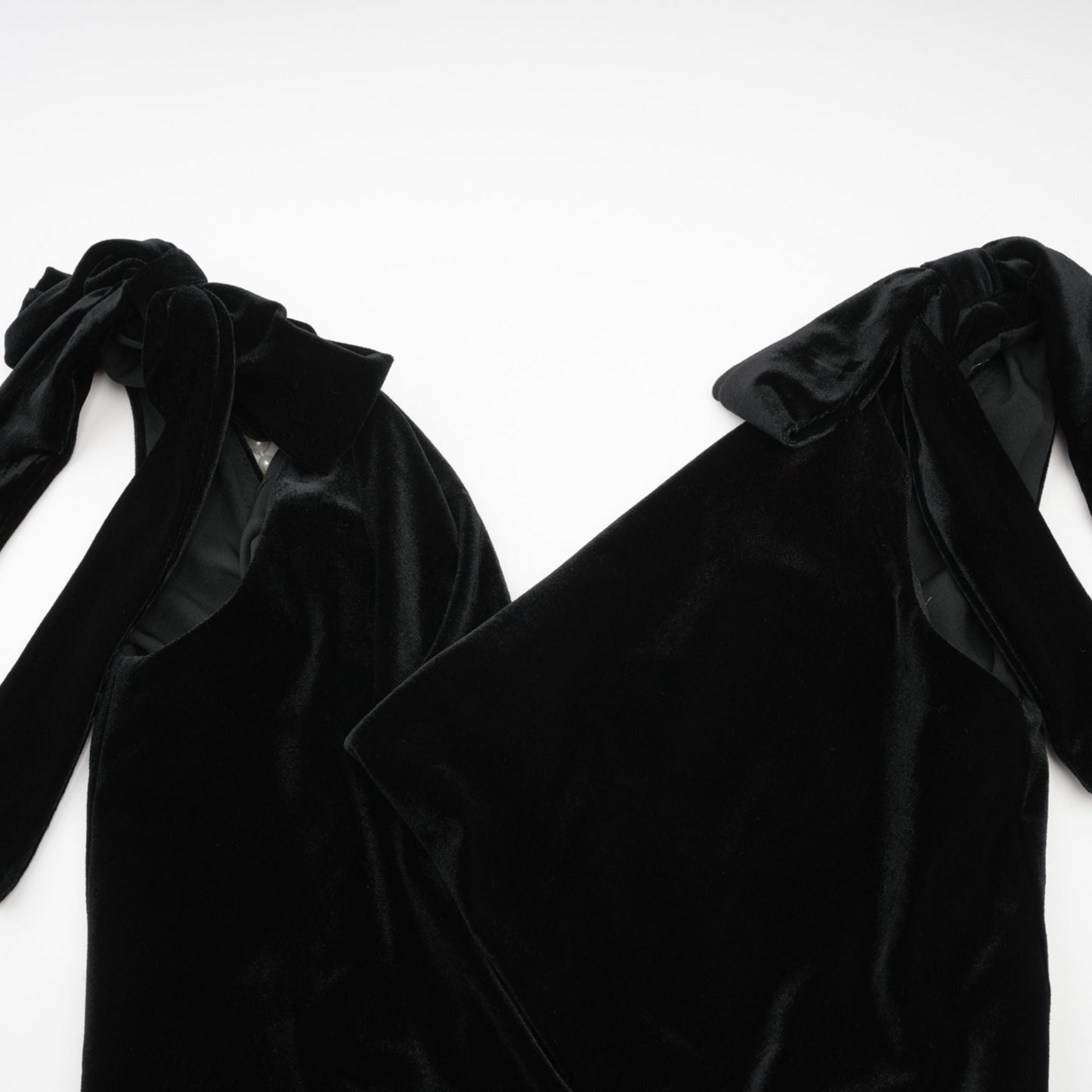 Audrey embellished velvet open-back maxi dress