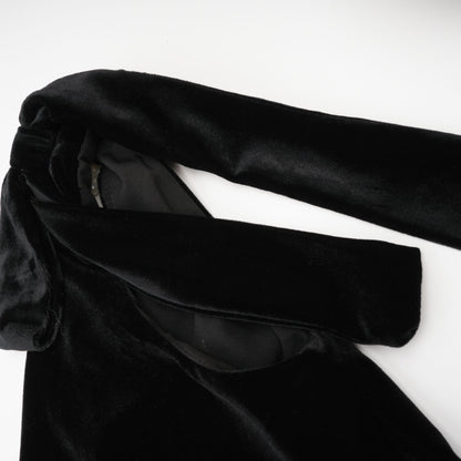 Audrey embellished velvet open-back maxi dress