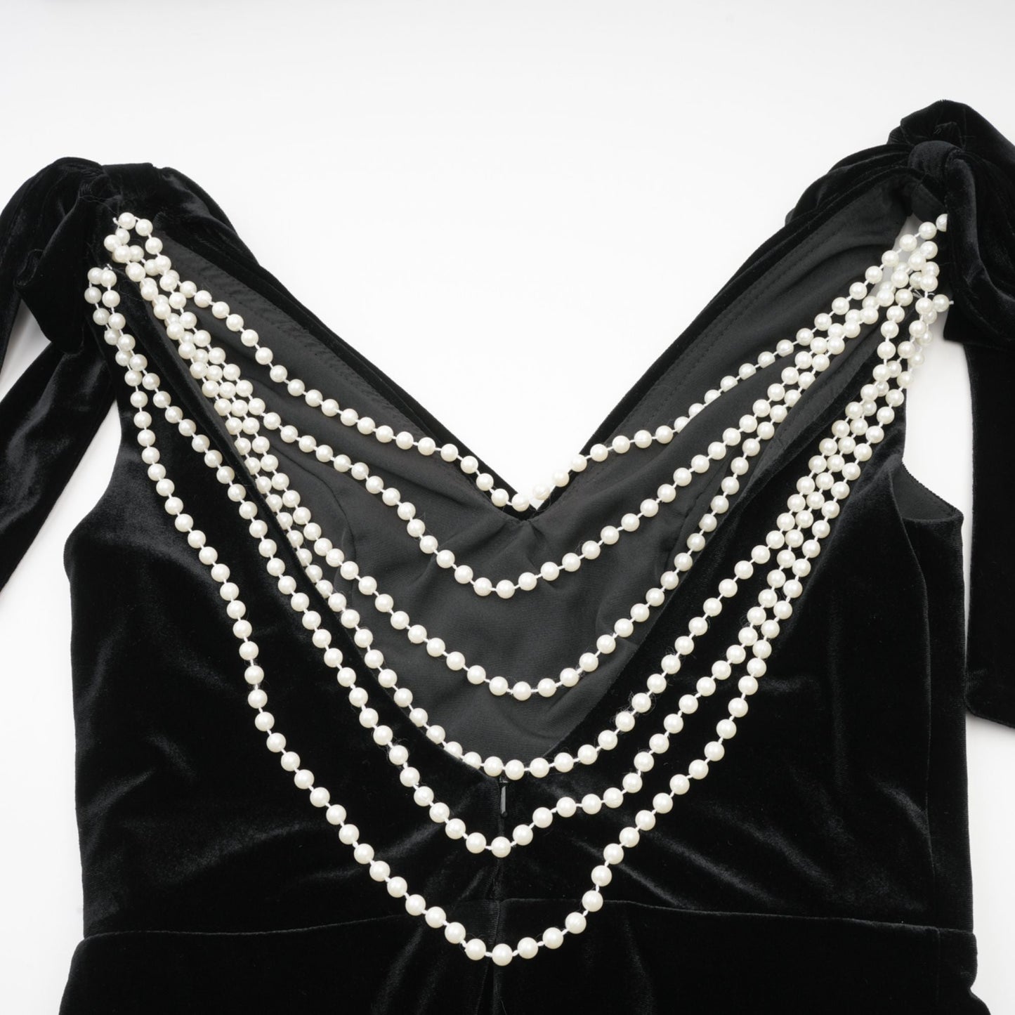 Audrey embellished velvet open-back maxi dress
