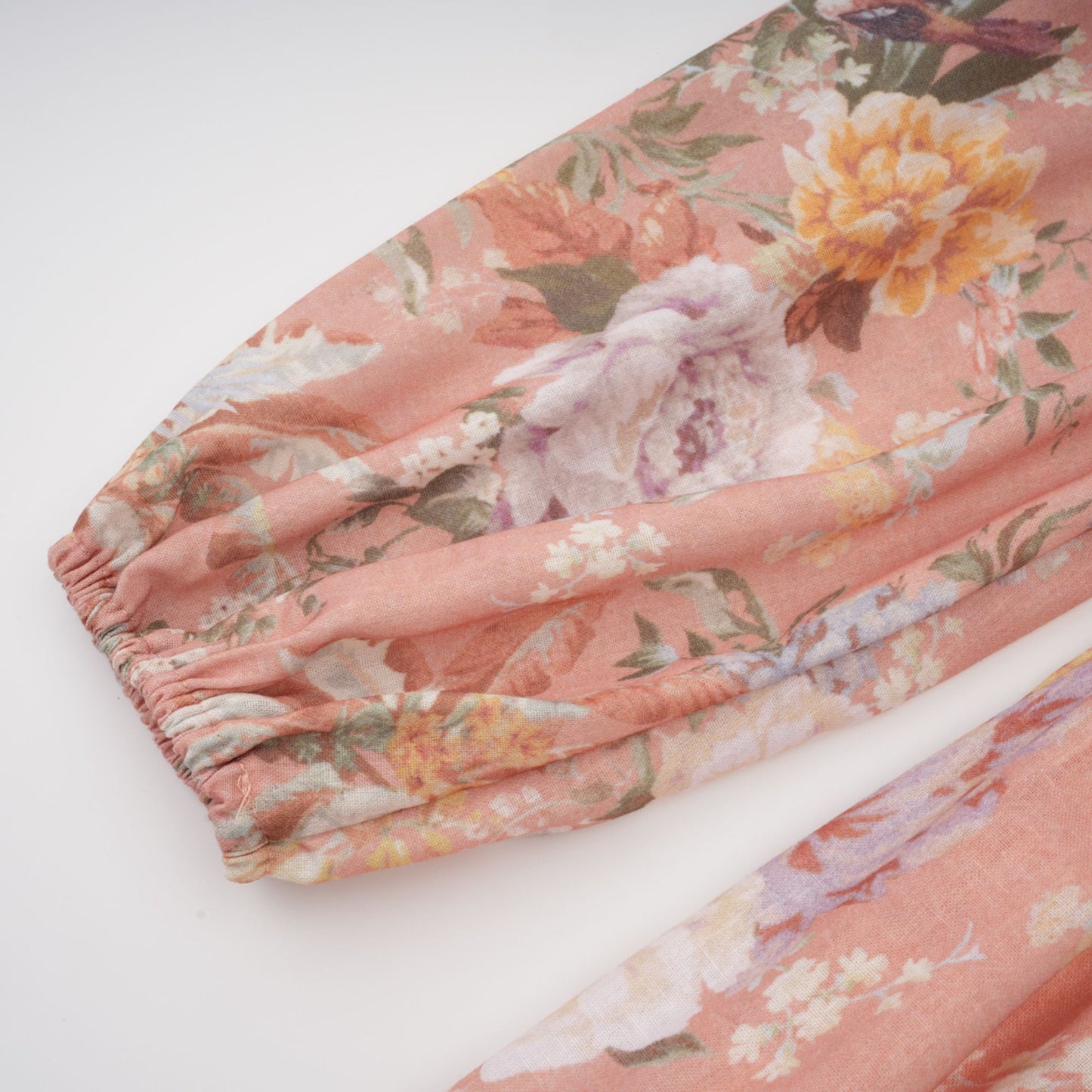 Sidonie pink V-neck floral-print midi dress