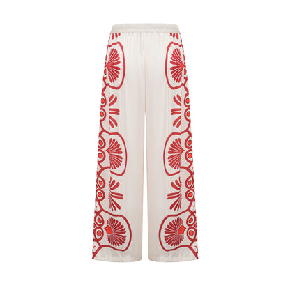 Amaranta graphic-print shirt & trousers matching set