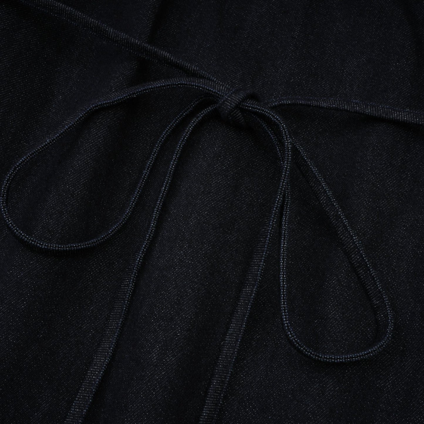 Mirabel dark-blue contrast-stitch denim mini dress