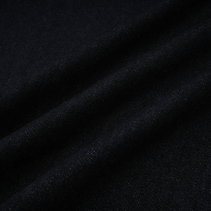 Mirabel dark-blue contrast-stitch denim mini dress