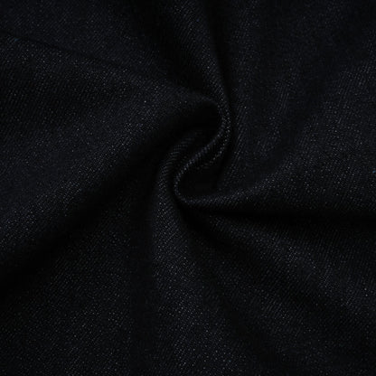 Mirabel dark-blue contrast-stitch denim mini dress