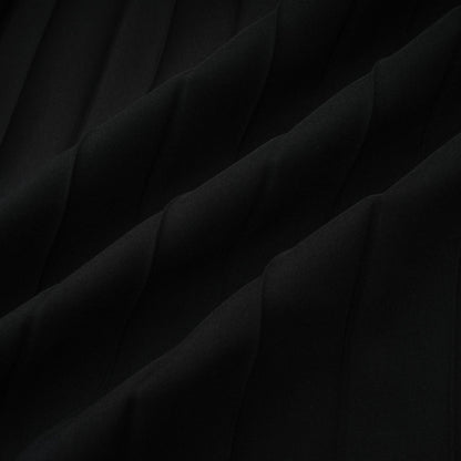 Dextard black gilded creased top & skirt matching set